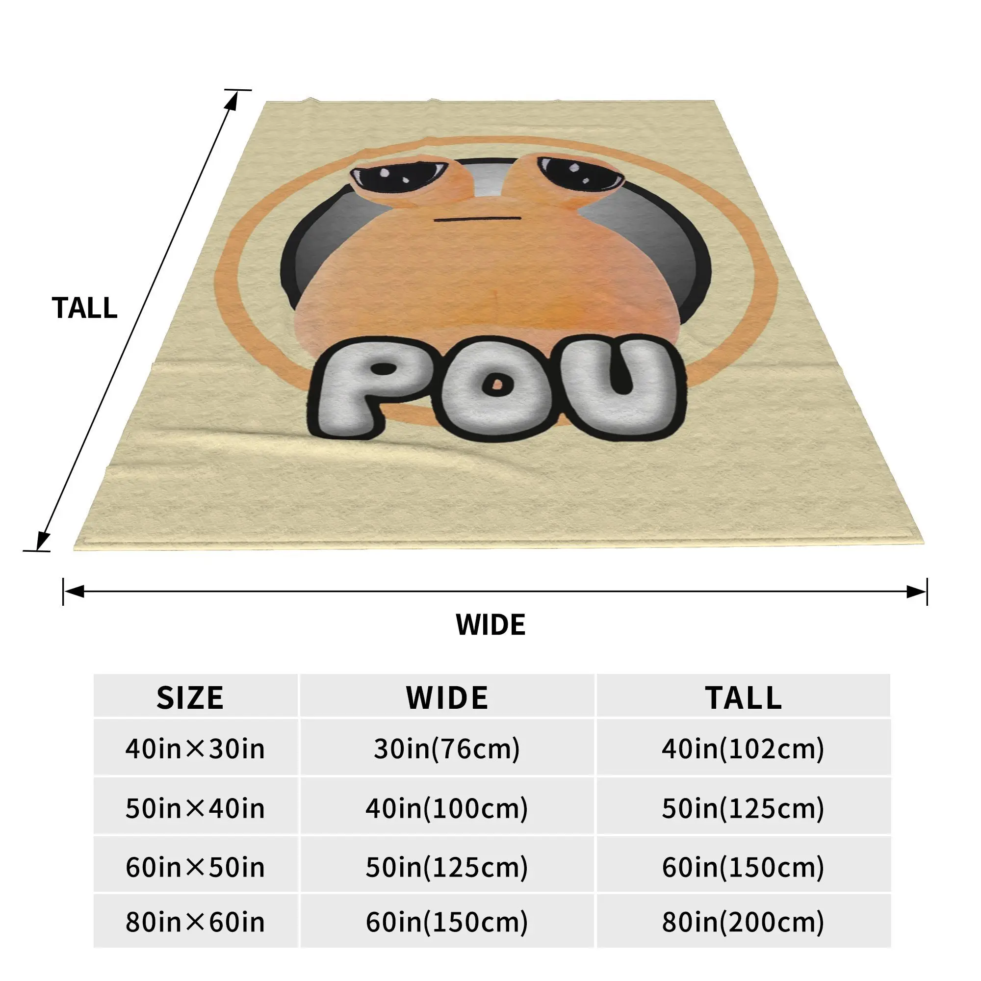 My Pet Alien Pou Cute Cartoon Blankets Portable Flannel Sofa Throw Blanket for Couch Bedding Outdoor Throws Bedspread Quilt