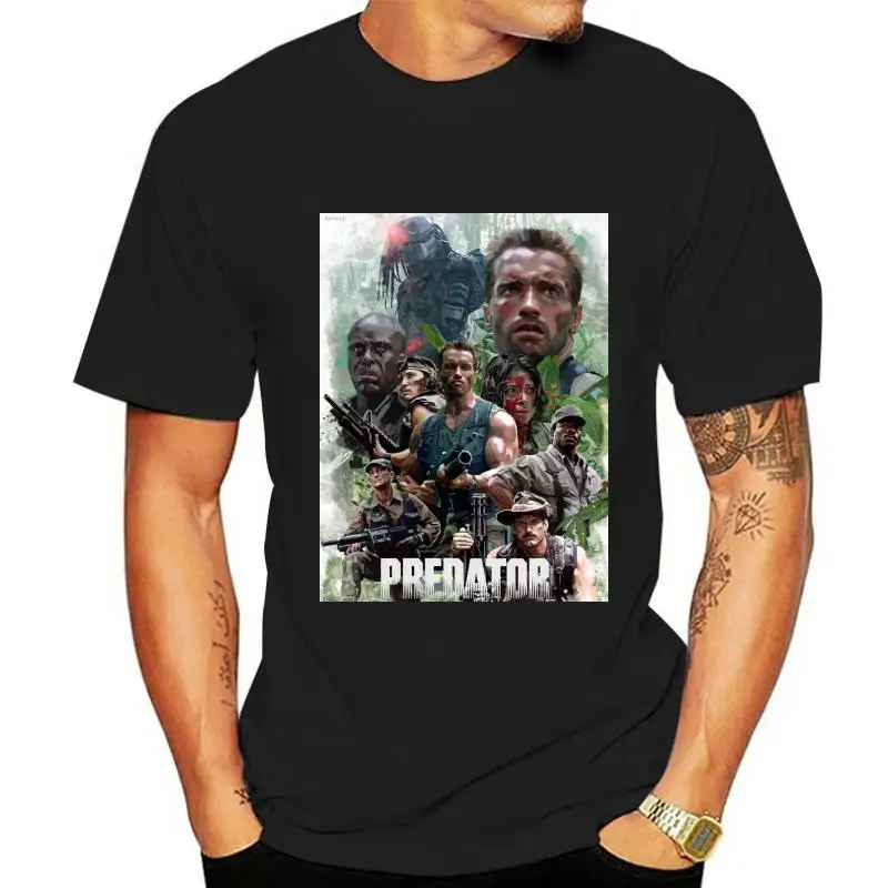 Arnold Schwarzenegger The Predator Alien T Shirt SMLCool Casual Pride Retro T-shirt Men Unisex New Fashion Tshirt