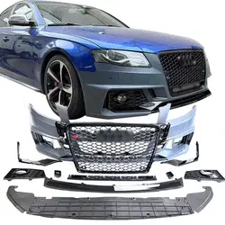 Full Set Car Front Bumper Grill Bodykit For Audi A4 B8 To Rs4 Accessories Body Kit, 100% Tested Well