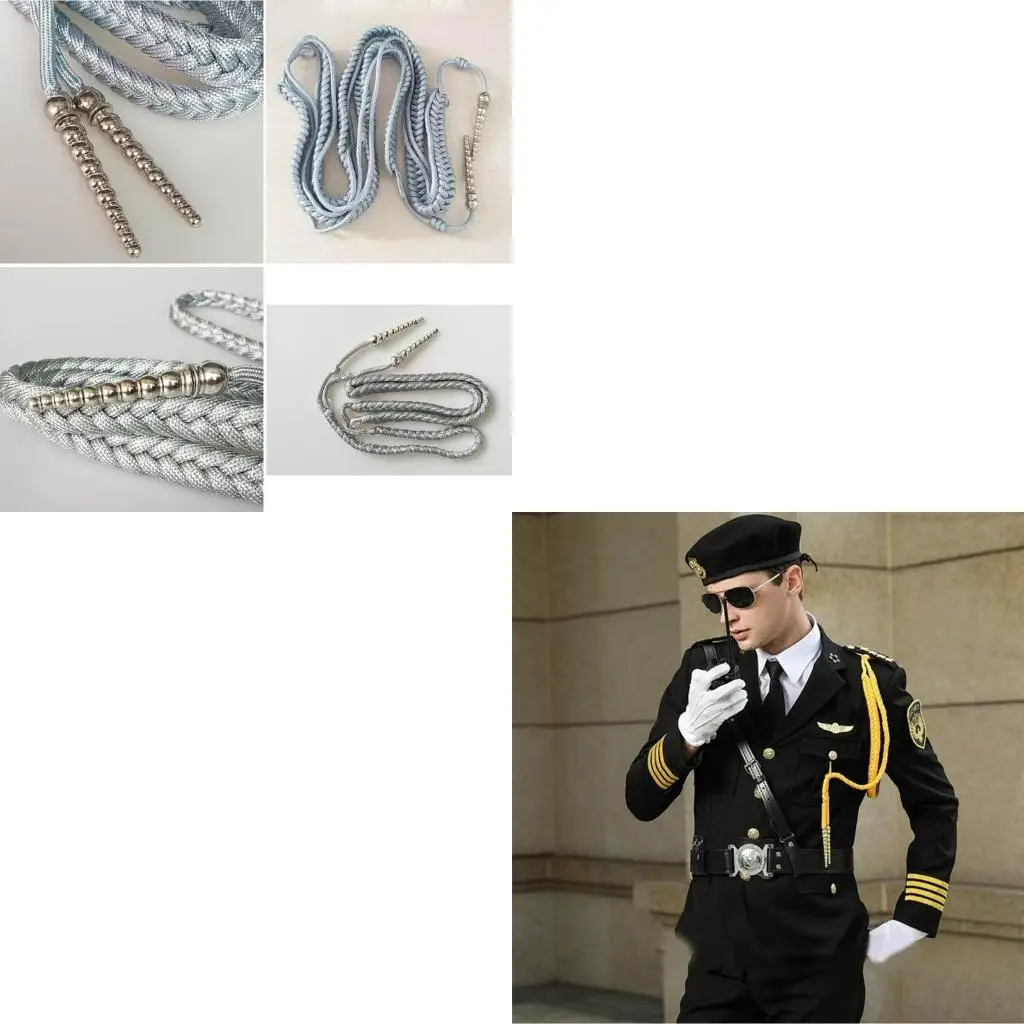  Shoulder Flaps Uniform Cosplay Costume Fringe Epaulettes DIY Clothing Accessory