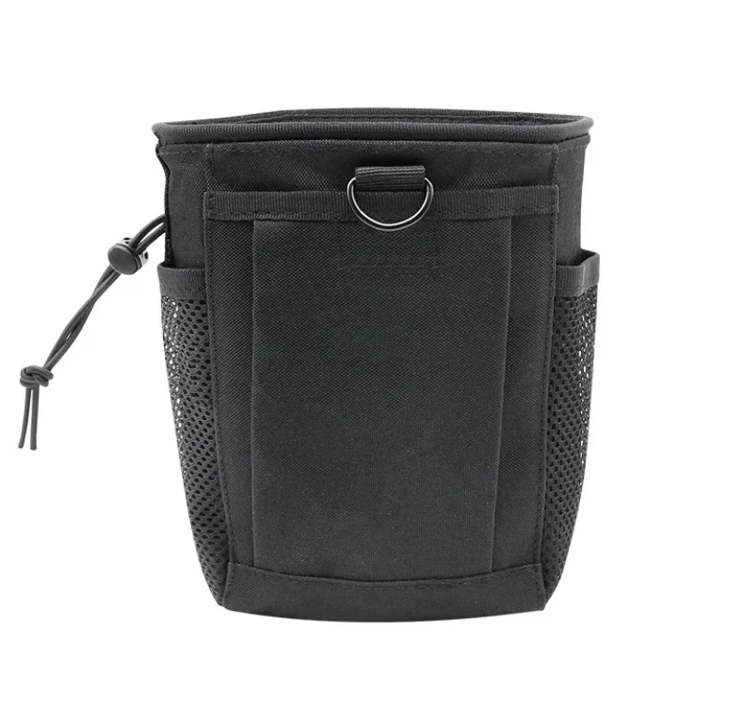Small black bag Tactical Molle Dump Pouch Drawstring Magazine Dump Bag Utility Belt Ammo Pouch