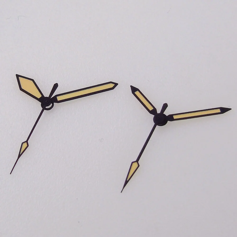 Black Yellow Watch Hand Needles for NH35 NH36  NH70 NH72 ETA2824 PT5000 ST2130 Movement Luminous Watch Parts