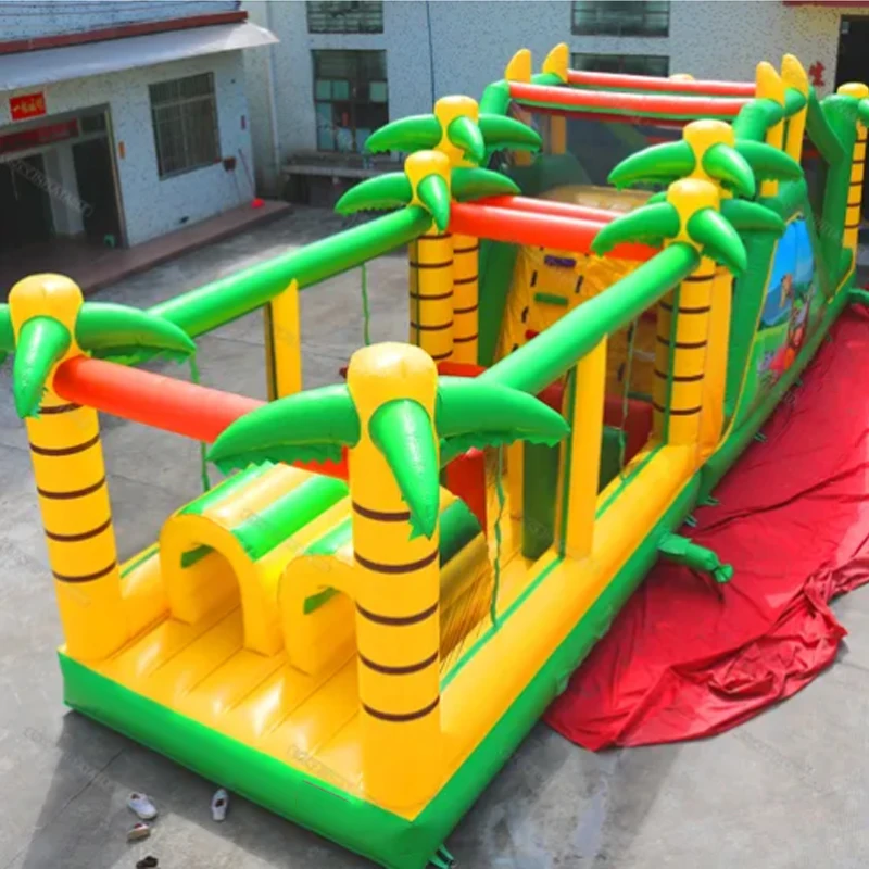 

Inflatable Toy Children's Park Outdoor Giant Durable Inflatable Obstacle Course Bounce House for Sale