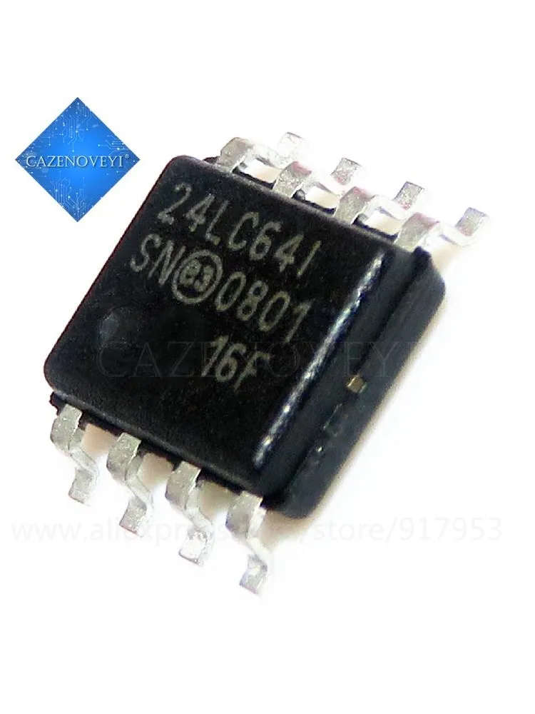 المبيعات الساخنة 10 قطعة/الوحدة 24LC64T-I/SN SOP-8 24LC64T-I SN SOP8 24LC64 SOP 24LC64I 24LC641 جديد الأصلي في المخزون