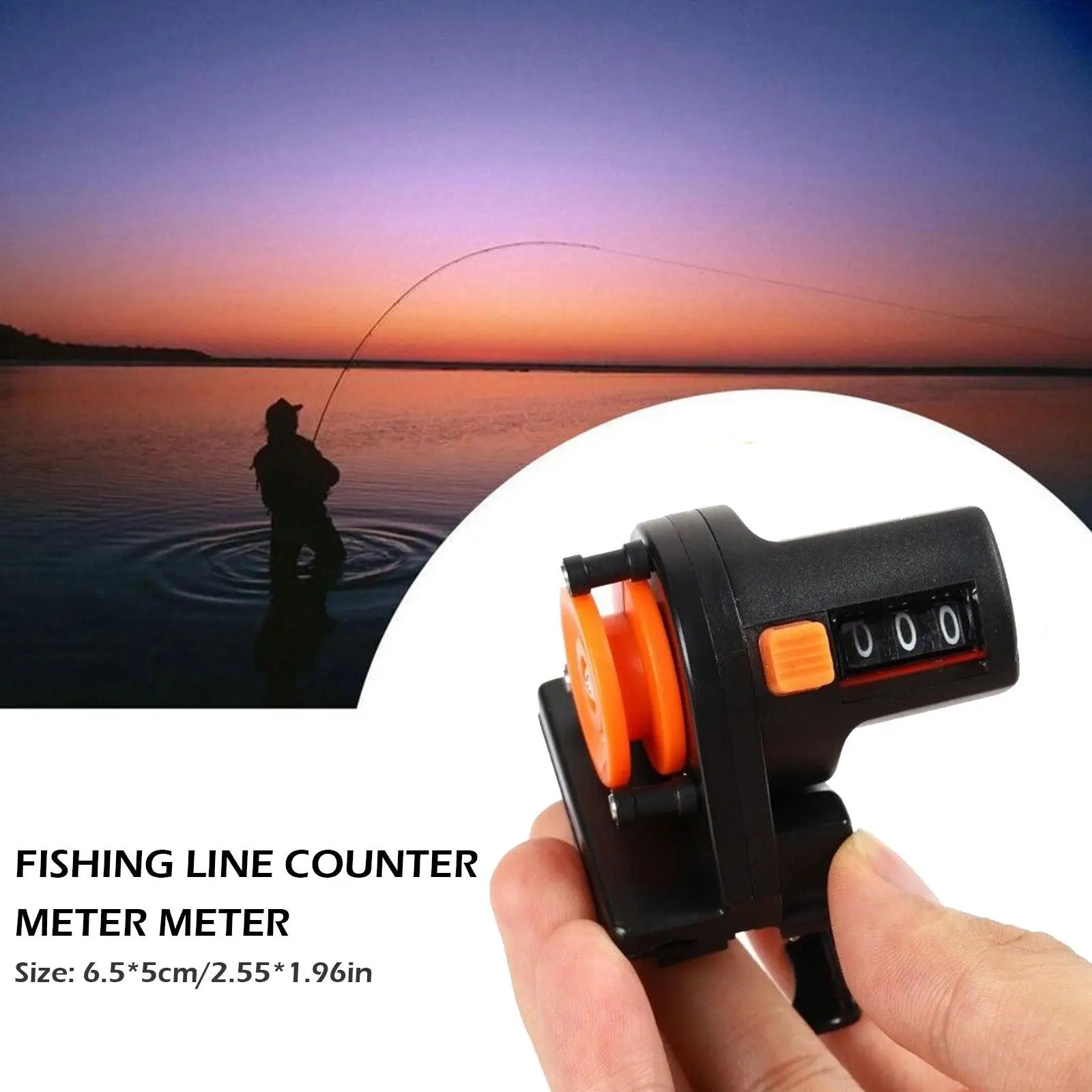 Fishing Line Depth Sounder Fishing Line Meter 999m Light Outdoor Tool Weight Easy Carry Small Fishing Size Counter Accessor Y5J1