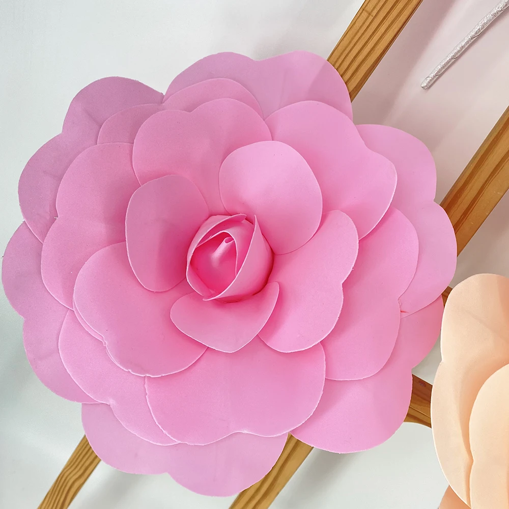 30cm Foam Rose Artificial Flower Wedding background Decoration Props DIY Home Decor Flowers Wreaths