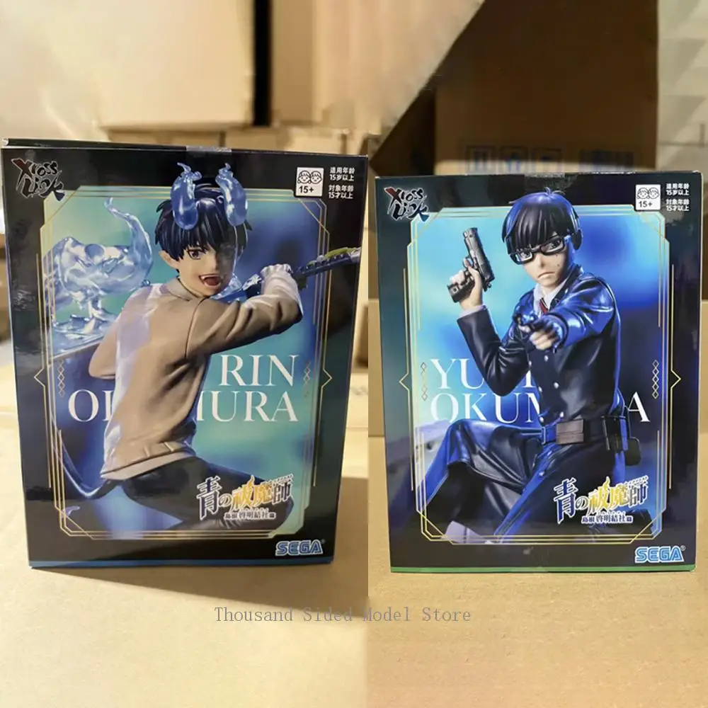 

В наличии оригинальная аниме-фигурка Xross Link Okumura Rin Okumura Yukio, экшн-модель игрушки Blue Exorcist-Shimane Illuminati Saga