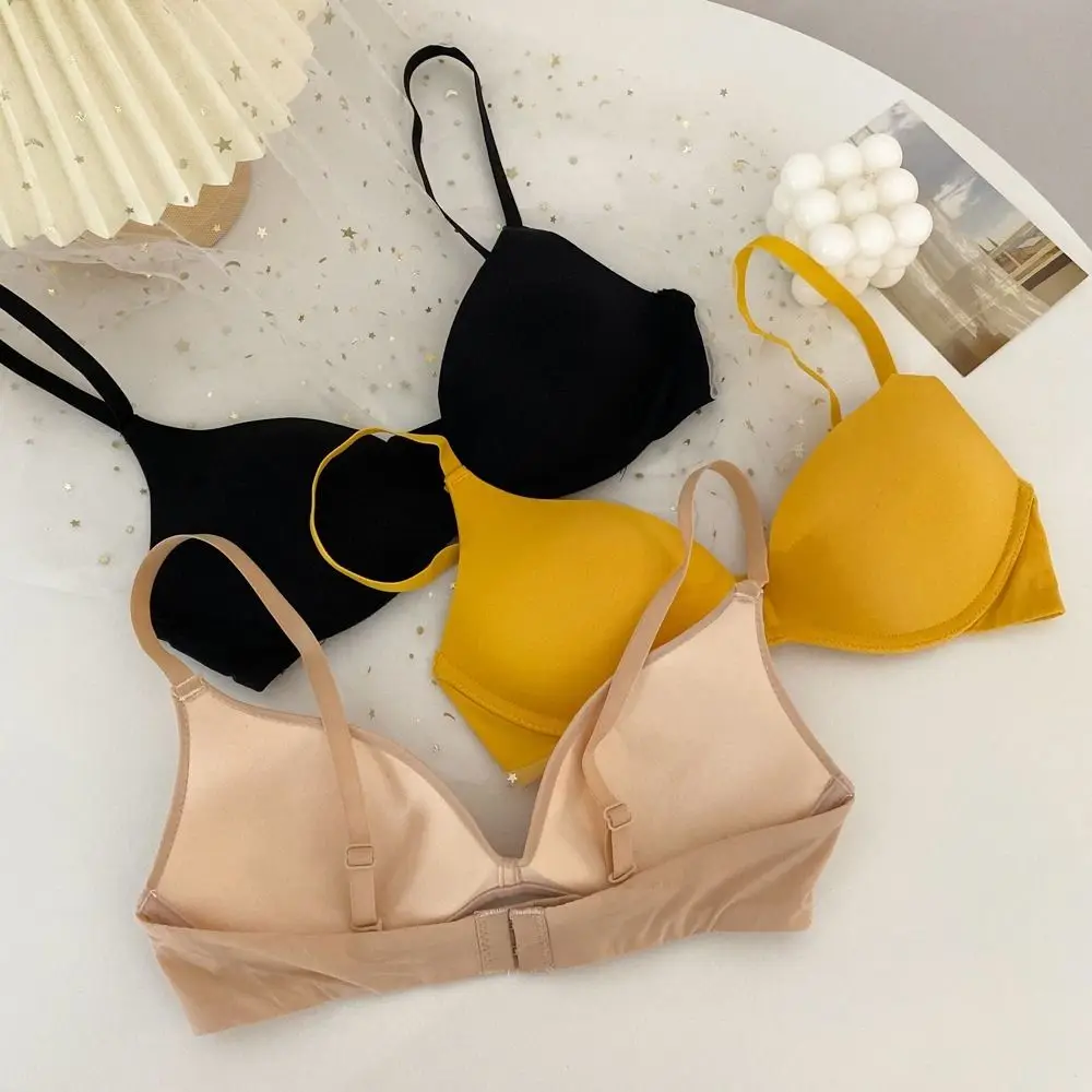 

Fashion Adjustable Push Up Bra Shockproof Lingerie Wireless Deep V Bra Anti-sagging Seamless Underwear Party