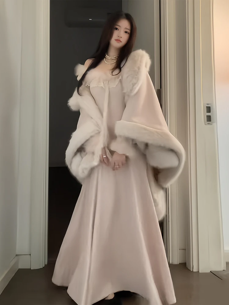 

Утягивающий вязаный комплект Dr And Chic для женщин, новый зимний костюм из двух предметов Sle Rich Girl Fraance Sle, теплый нежный костюм