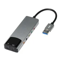 USB Sound Card Aluminium Alloy External Audio Card AC-3 DTS Headphone Adapter Soundcard 7.1 5.1 Channel SPDIF for Laptop Desktop