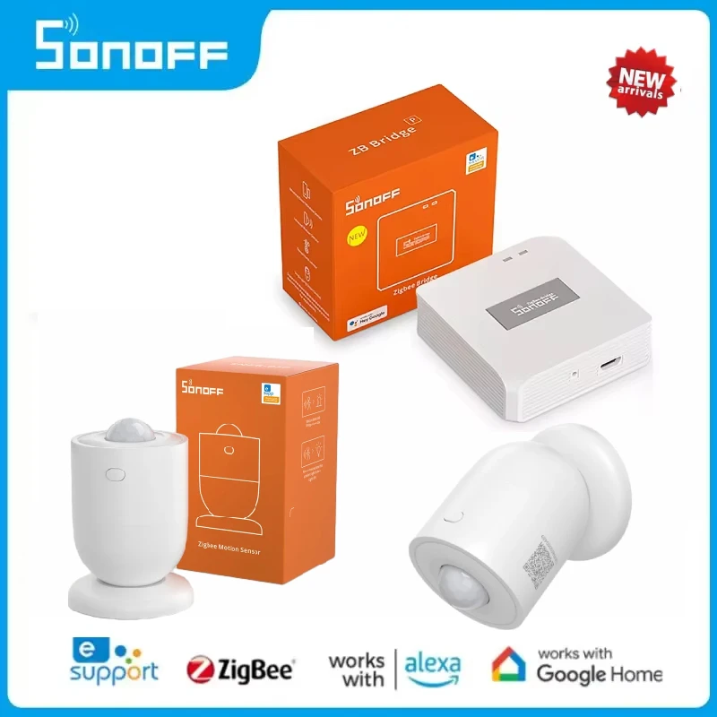 SONOFF SNZB-03P Zigbee 3.0 PiR Sensore di movimento senso della luce Rilevatore di sicurezza domestica intelligente Funziona con Alexa Google Home