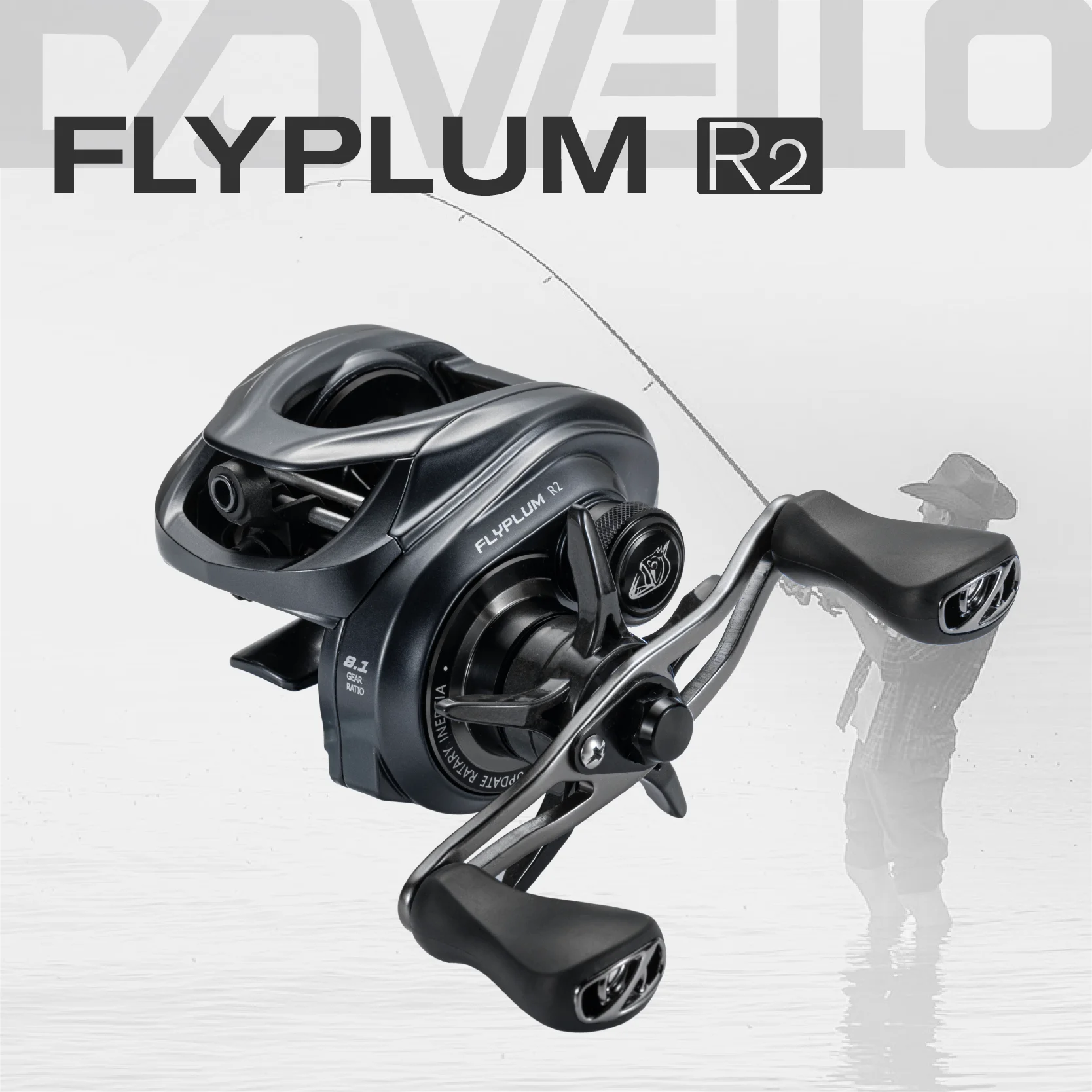 SOLOKING FLYPLUM Baitcaster-Rollen, ultraleicht, 159 g, 8,1 Übersetzungsverhältnis, 5 kg Drag-Angelrolle für Barschforellen-Meeresangeln