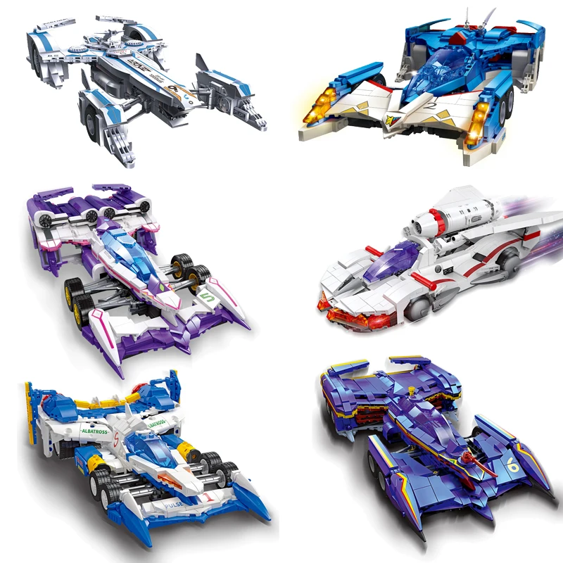 X-T В НАЛИЧИИ MOC Конструктор Future GPX Cyber Formula Sports Car Asurada G.S.X, Сборные игрушки для детей, Подарочный набор на день рождения