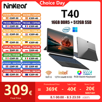 Ninkear T40 Laptop 2 in 1 Touch Screen Tablet Intel N100 14 Inch FHD 16GB DDR5 512GB SSD Computer Notebook Wifi 6 RGB Backlit