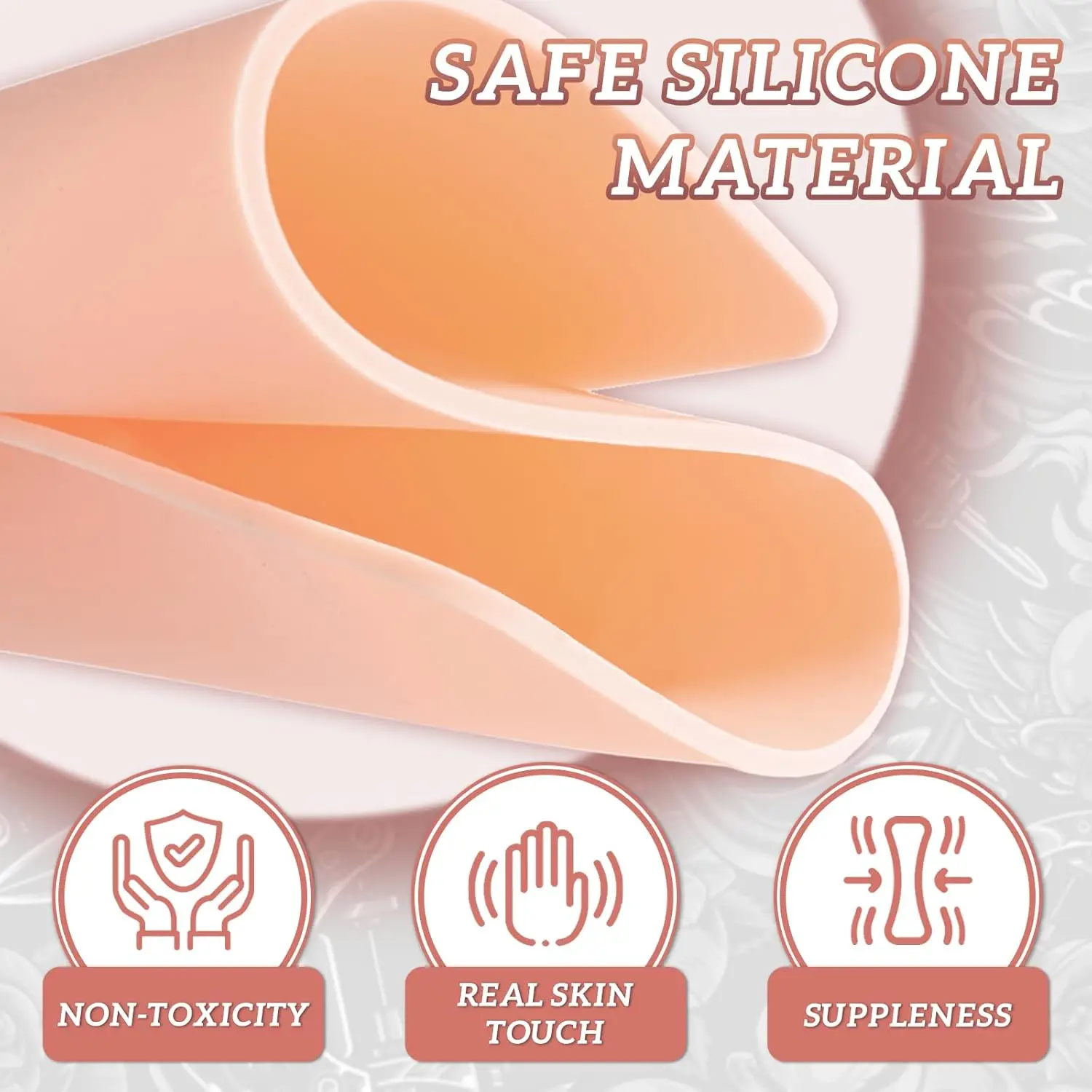 3MM Thick Tattoo Practice Skin Blank Double Sides Big Size Tattoo Practice Fake Skin for Permanent Makeup