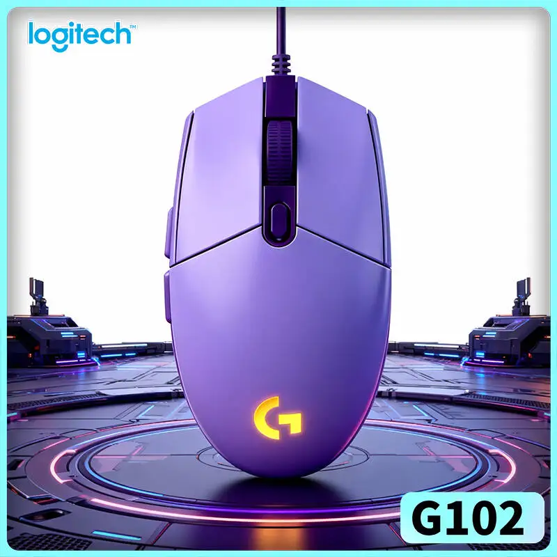 

Игровая мышь Logitech G102 Prodigy с высокоточным сенсором HERO, 20 млн кликов, RGB-подсветкой для профессиональных геймеров