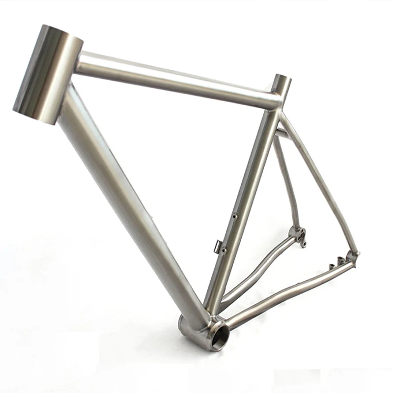 

Gr9 Titanium Alloy Gravel Road Bike Frame Full Internal Cable with Flat Mount Disc Brake Titanium Bike Frame Bicycles Accessorie