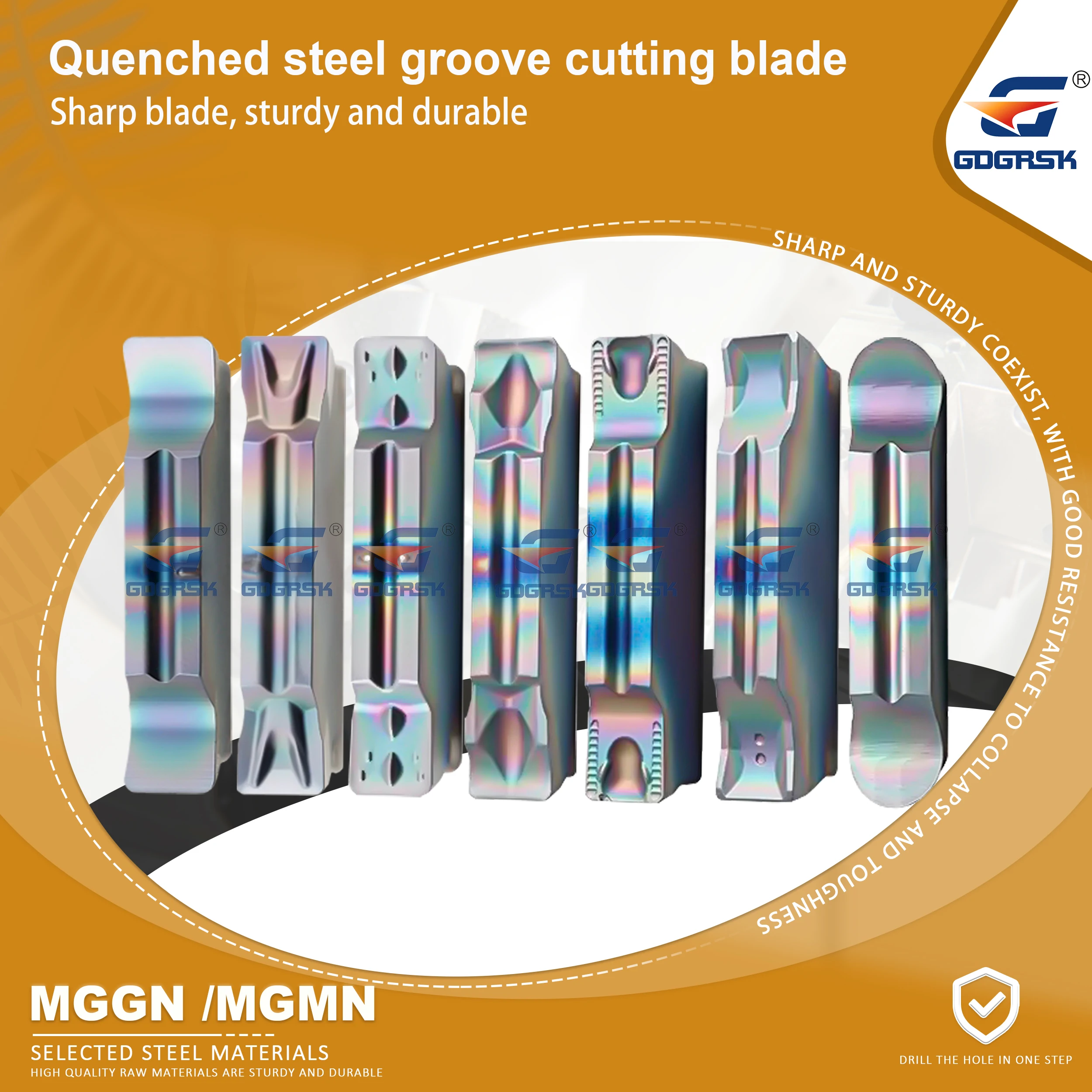 

MGGN MGMN MRMN CNC Machining Center Slotting Blade Quenched Steel Special Blade Rainbow Groove Blade CNC Carbidel Cutting Insert