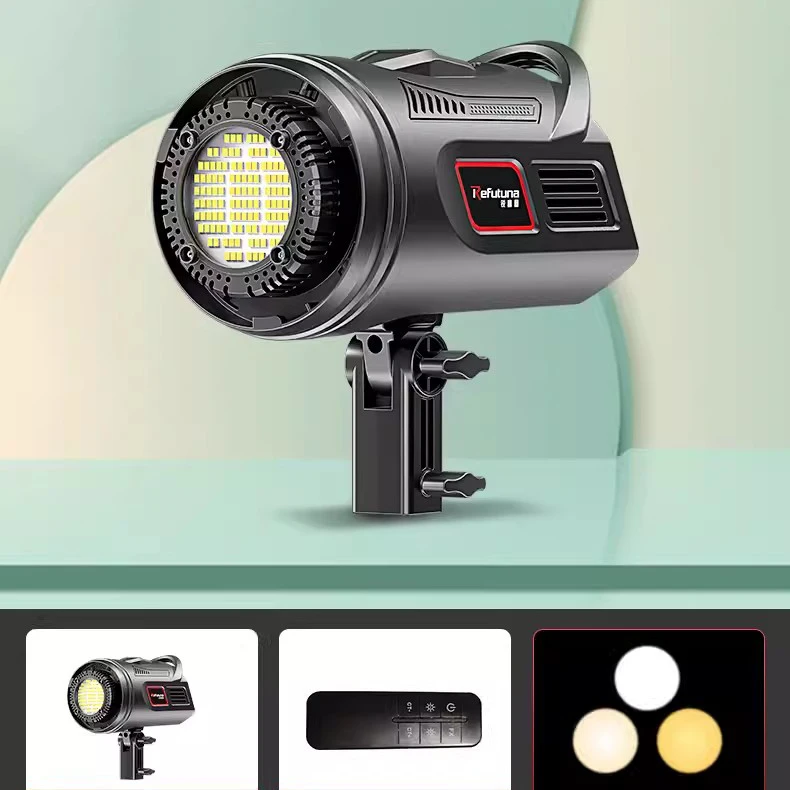 Estúdio LED Vídeo Softbox Kit, Softbox Luz Contínua, Live Streaming Stand, Fotografia Luz, 120W