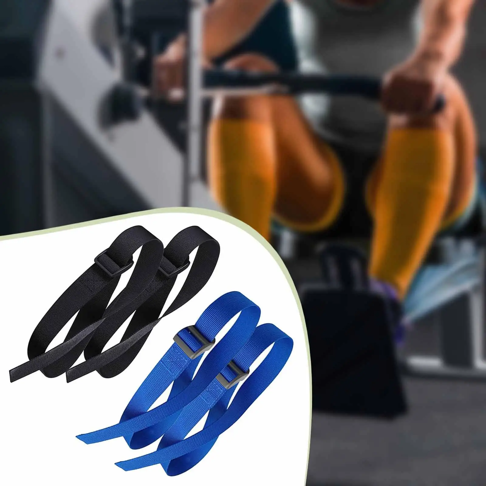 Nylon Adjustable Fix Band Tape Rowing Machine Feet Straps Accessory for Rowing Machine Parts and Home Gym Use