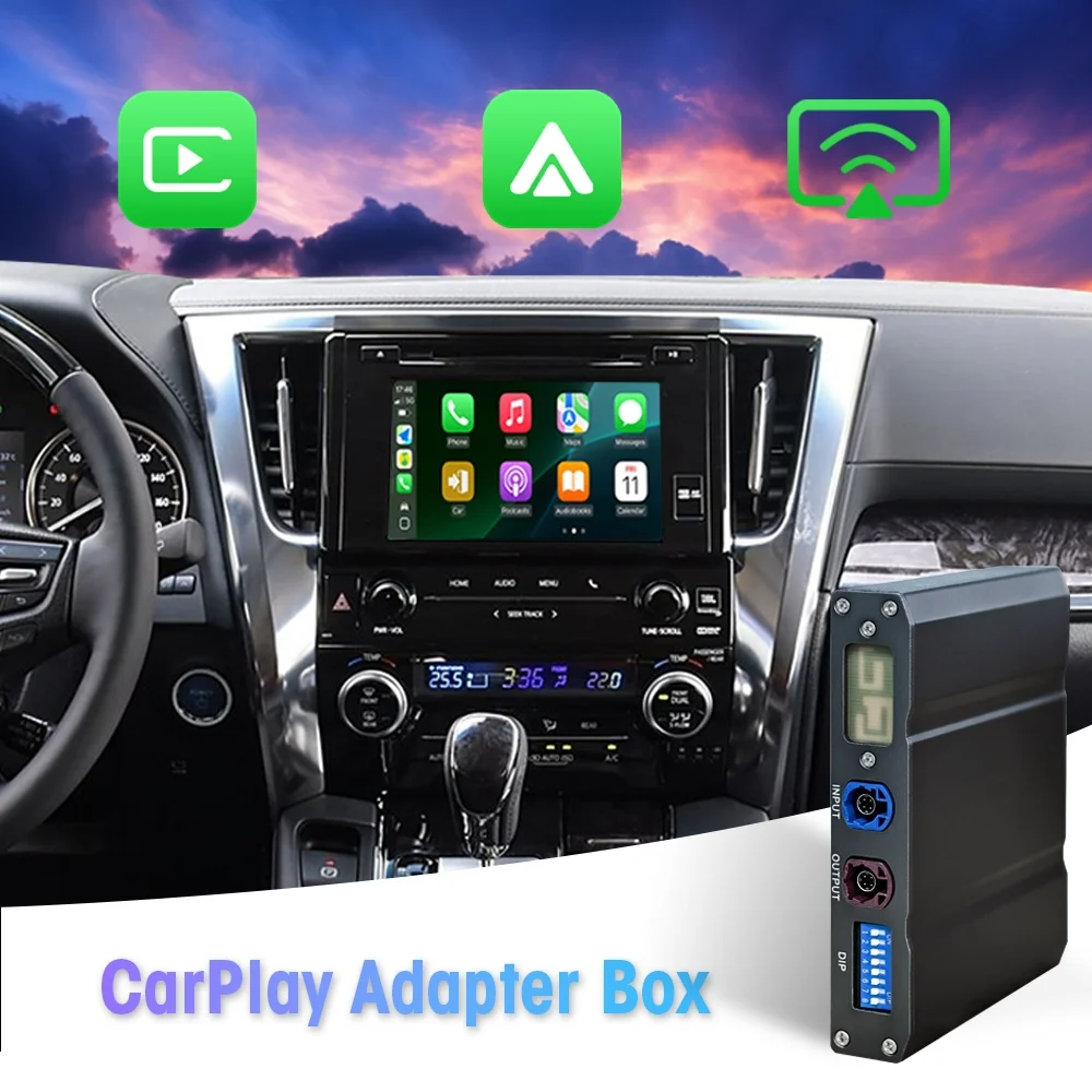 NewFor TOYOTA ALPHARD 2015-2019 Japanese Version Binarytek Wireless CarPlay Android Auto Adapter Module Car Radio