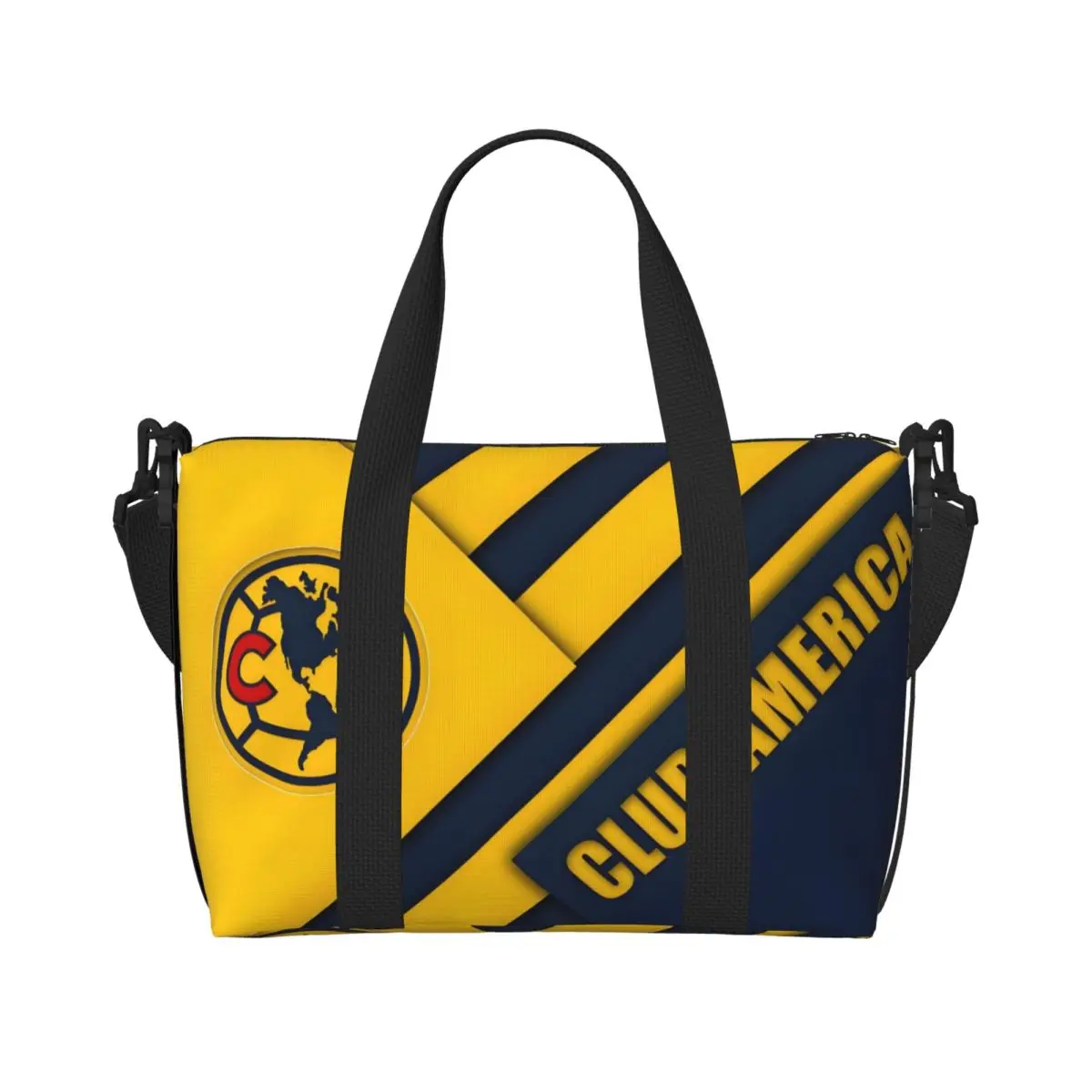 

Custom Soccer Fc Mexico Football Clubs Beach Tote Bag Women Large Compartment Gym Beach Travel Bags