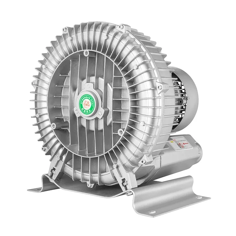 Axial Flow Vortex Fan Oxygen Booster Silent High Pressure Blower 220V 550W Single Three High Pressure Vortex Fan Air