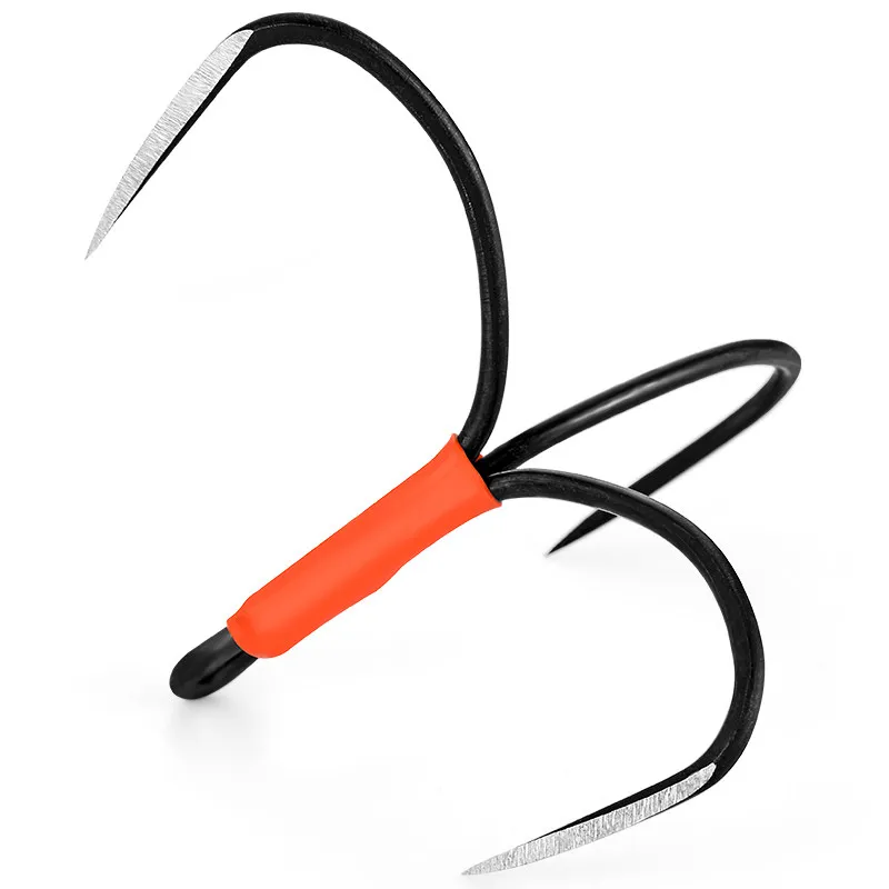 

Flat Blade Non-barb Treble Hooks Three Anchor Hooks Fast Scale Piercing Triangular Prism Triangle Snagging Fishing Hooks Pesca
