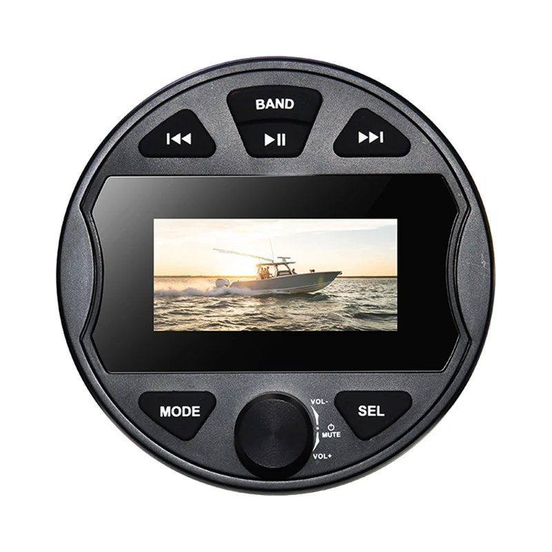 ABSQ-Sistema Estéreo Marino Radio para Barco Impermeable, Bluetooth, AUX, USB para ATV UTV SPA RZR FM AM Radio