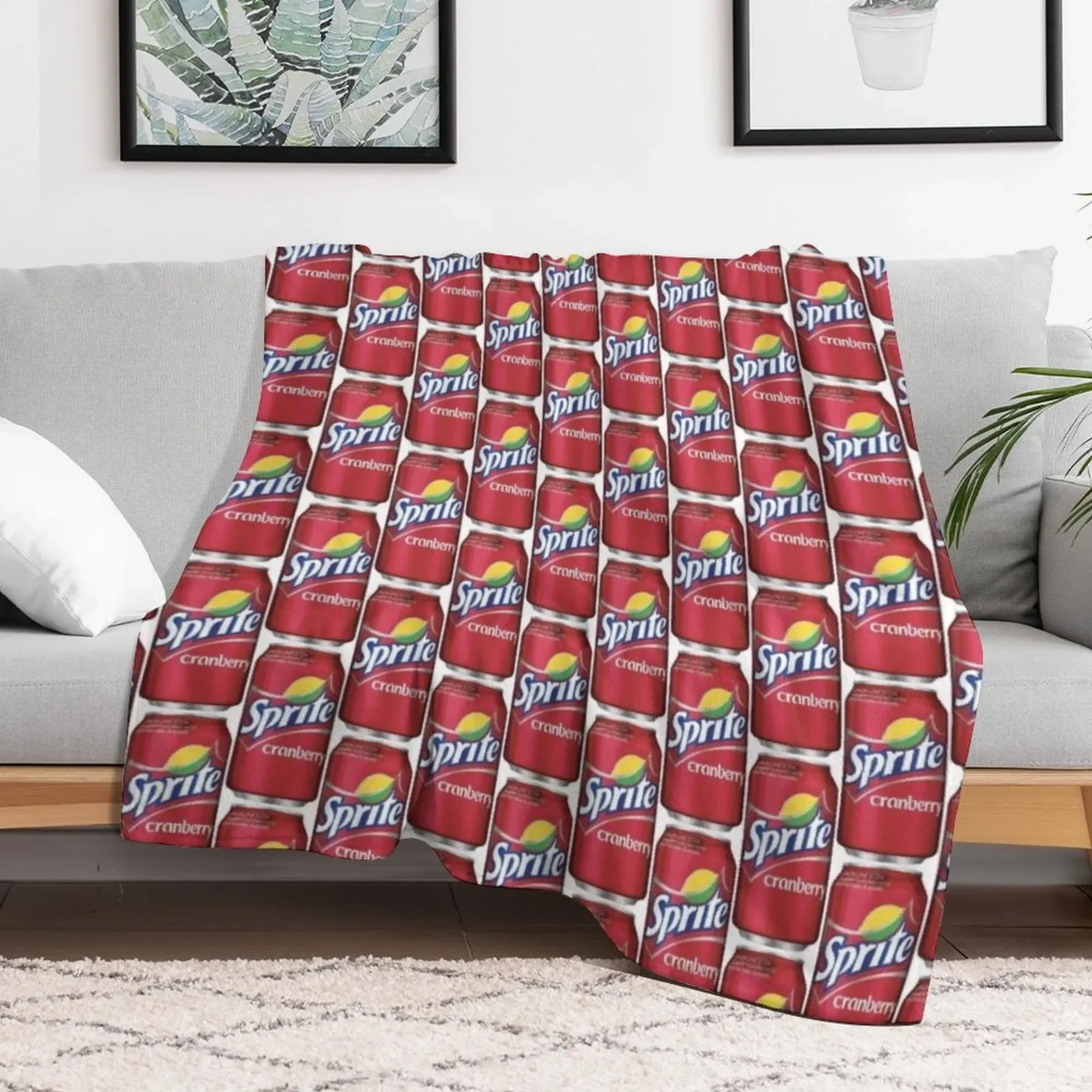 Sprite Cranberry Throw Blanket Summer Cool Breathable Blanket for Sleeping