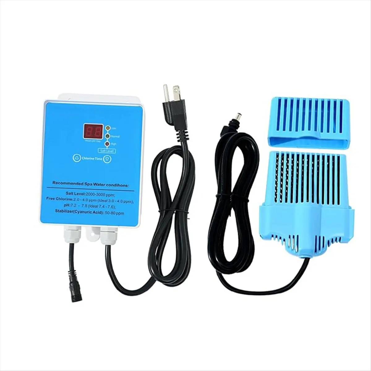 [Vend for]Salt System Conversion Kit for B0DZNK9NR6 Swim Spas and Up to 2000 Gallons US Plug