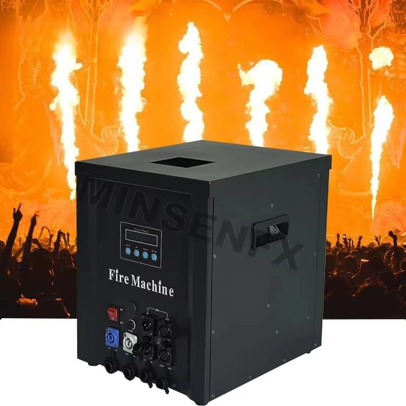 

MINSENFX NEW Outdoor Waterproof IP55 1200W DMX512 Manual Flame Angle Adjustable Fire Flamethrower Machine for Stage Show Events