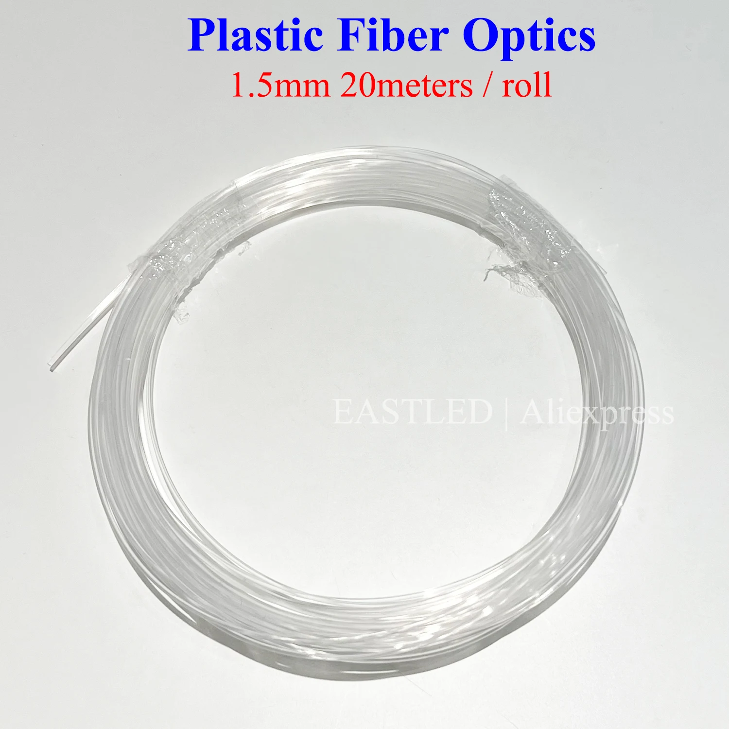 Plastic Fiber Optic for Star Sky Table Light Changing Fiber LED Lights End Glow for Car & Room DIY Decoration Sensory 1mm/1.5mm