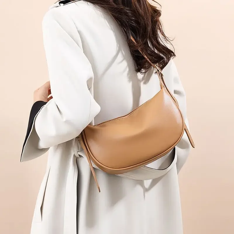 Women\'s New Bag Korean Large Capacity One Shoulder Dumpling Bag Cross Shoulder Casual Versatile Underarm Bag