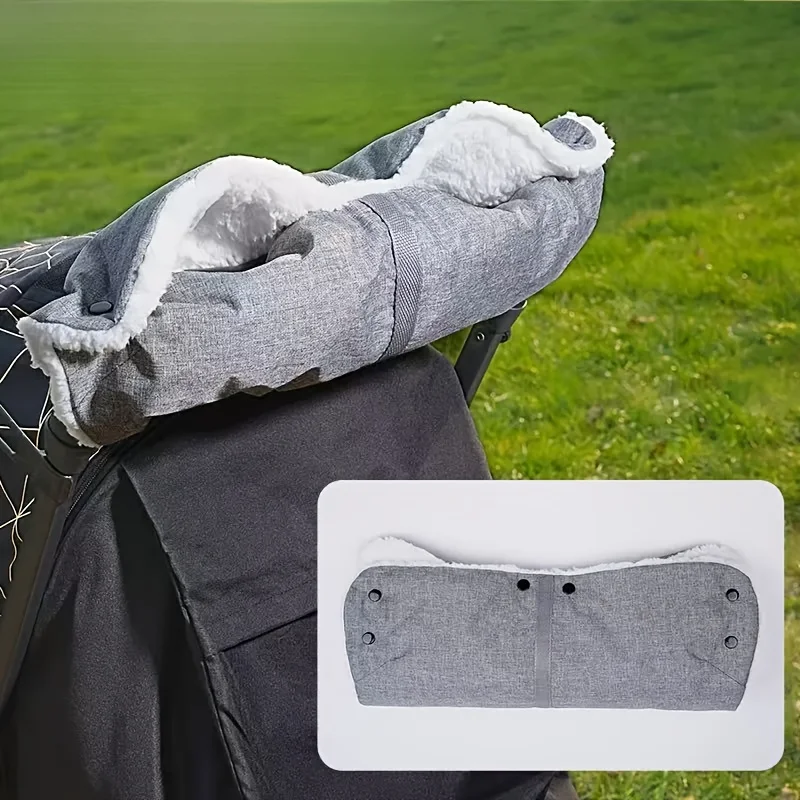 

1pc Stroller Armrest Cover Bag - Durable Polyester, Adjustable Strap, Perfect for Autumn & Winter Travel, with Zipper, Sleek Bag