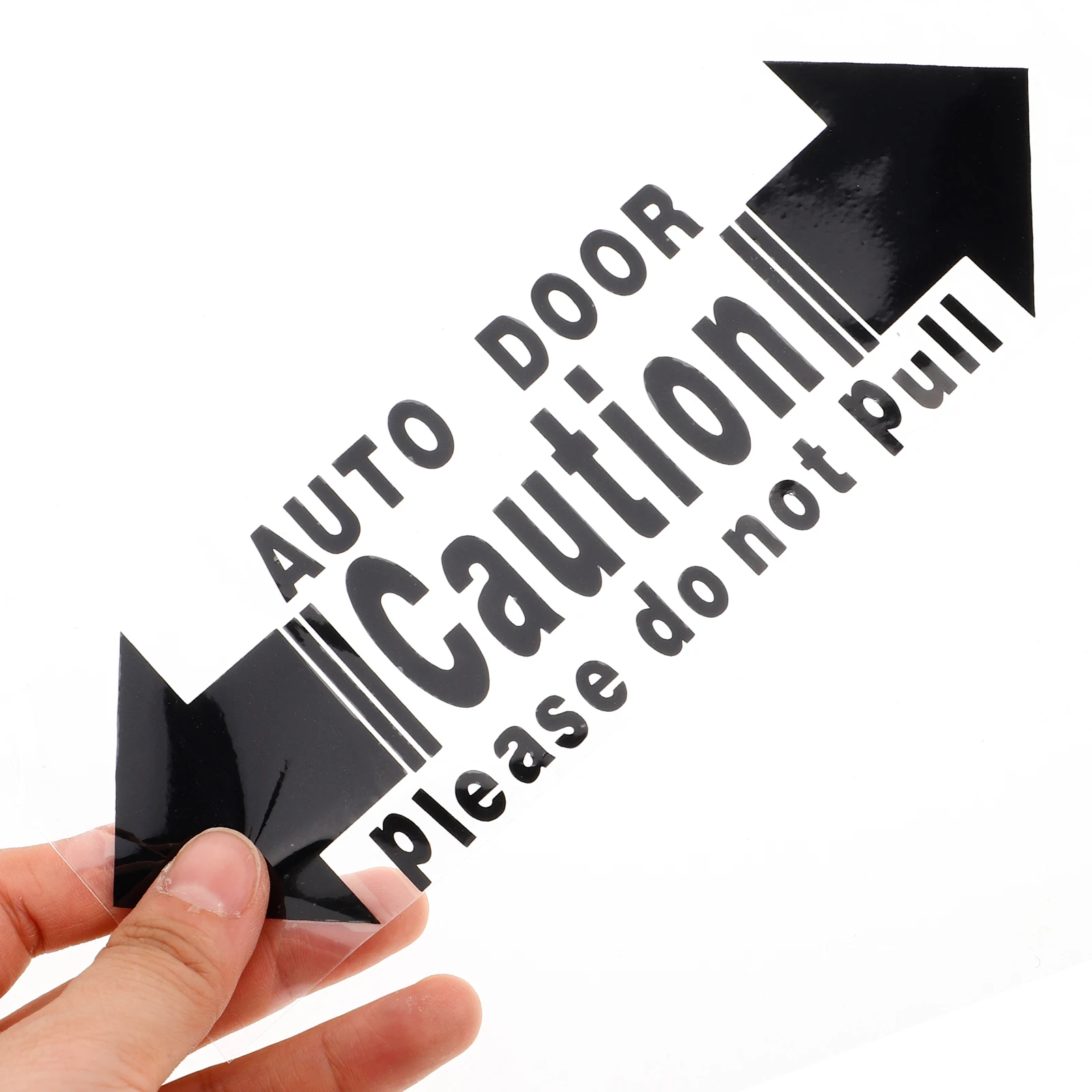 

2pcs Car Stickers Door Open Warning Decals For Vehicle Durable Peel Stick Set Front Rear Auto Door Protection Easy Apply Safe