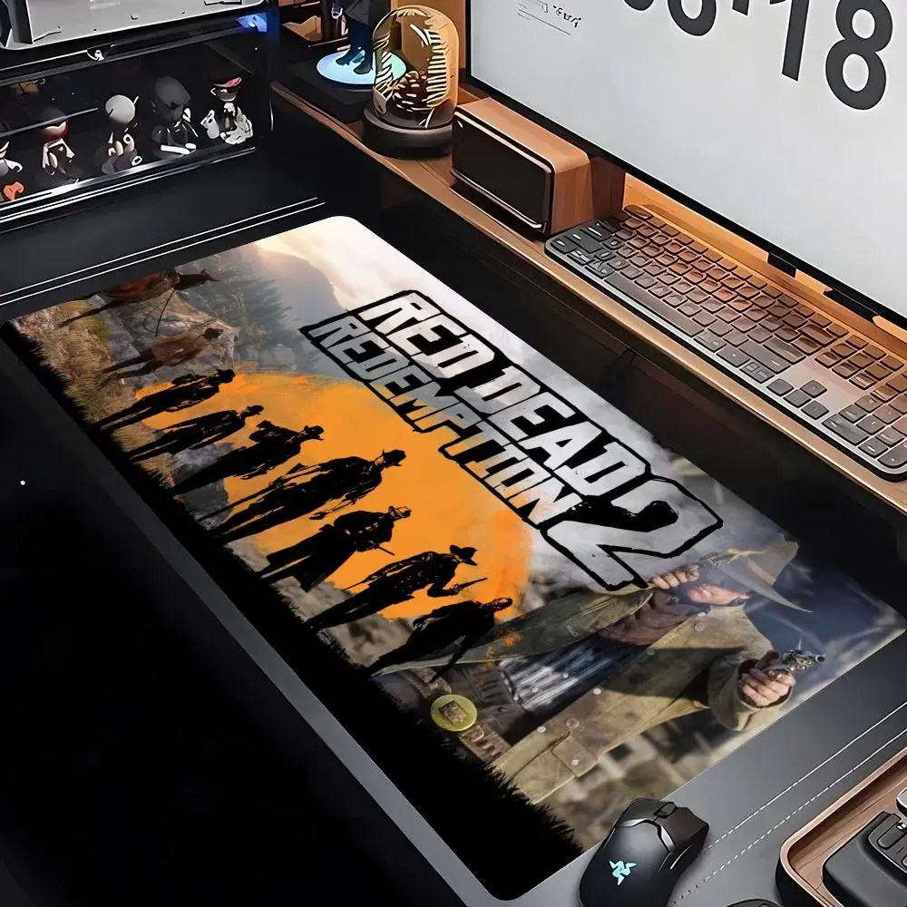 أحمر ميت الفداء 2 لعبة لوحة مفاتيح لوحة مفاتيح المطاط لوحة ماوس لفتاة ، لوحة الماوس أنيمي لطيف ، حصيرة مكتب عدم الانزلاق ، ملحقات الكمبيوتر لطيف ، كمبيوتر ألعاب ، Xxl