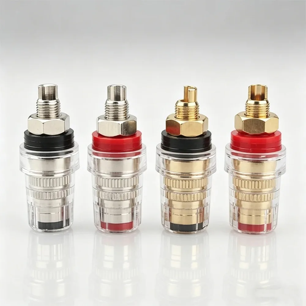 High Performance Gold Rhodium Plated Binding Post Speaker Terminal for 5mm Banana Plug Amplifier Connector