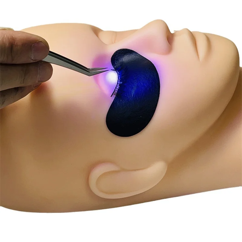 50 Paar UV-Schutzpads in Schwarz und UV-Schutzbrillen für Wimpernverlängerungen, Augen-Gel-Pads zum Schutz vor Strahlung, Brillen und Werkzeuge – Detail 13