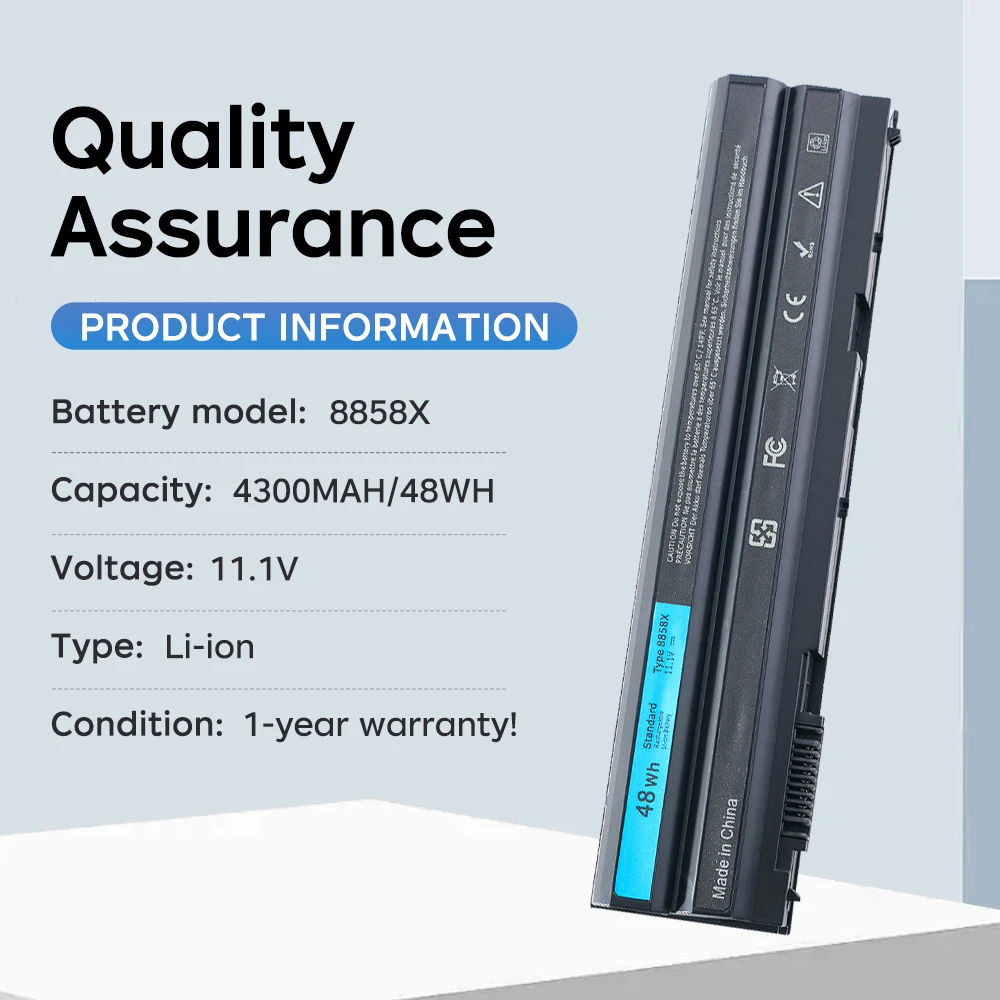 BGBT 8858X T54FJ Laptop Battery for Dell Latitude E5530 E6420 E6430 E6520 Inspiron 4420 4520 4720 5420 M5Y0X 11.1V 4300mAh