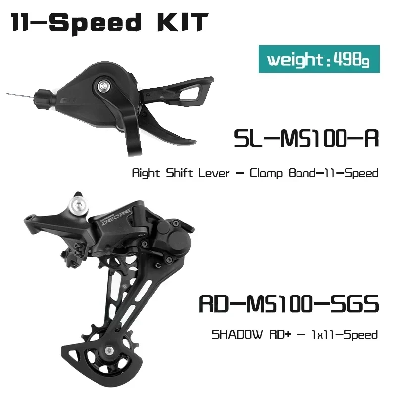 SHIMANO Deore M5100 1X11Speed Groupset M5100 Derailleur XT Crankset CS-M5100 42T/51T 46/50/52T Cassette X11 Chain BB52 11V 7 set