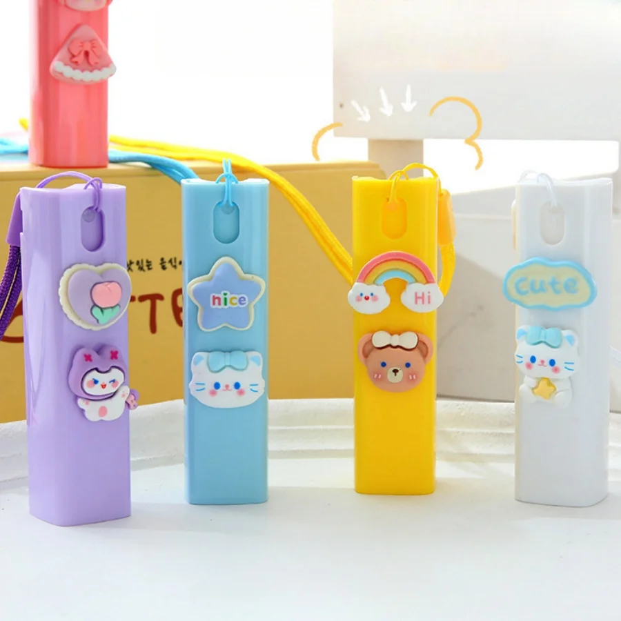 1pc 10ml Cute Portable Press Sprayer Dispenser Bottle Refill Bottle Outdoor Hanging Neck Mini Spray Perfume Toner Spray Bottle