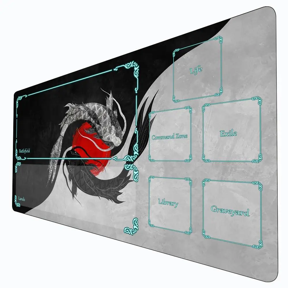 

Taiji Fish Yin and Yang Mouse pad Fantasy-themed TCG gamming playmat play mat Duel pads Beginner Card Battles Commander Deskpad