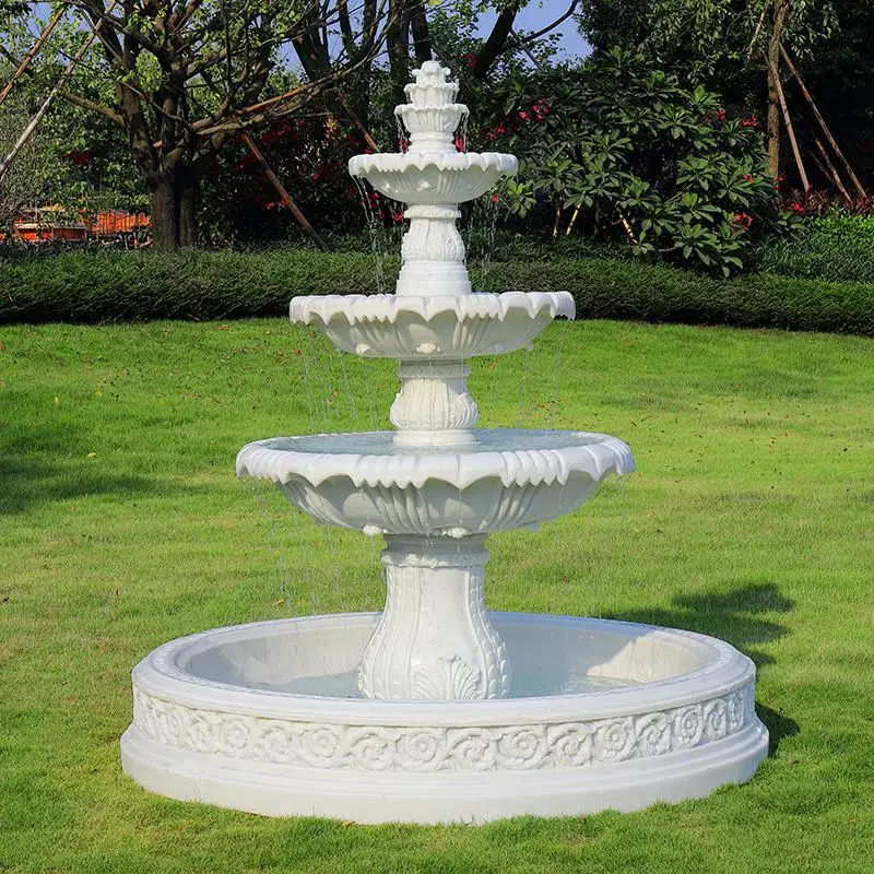 Fountain wedding fountain landscape decoration ornaments, garden outdoor courtyard water feature f wishing pool
