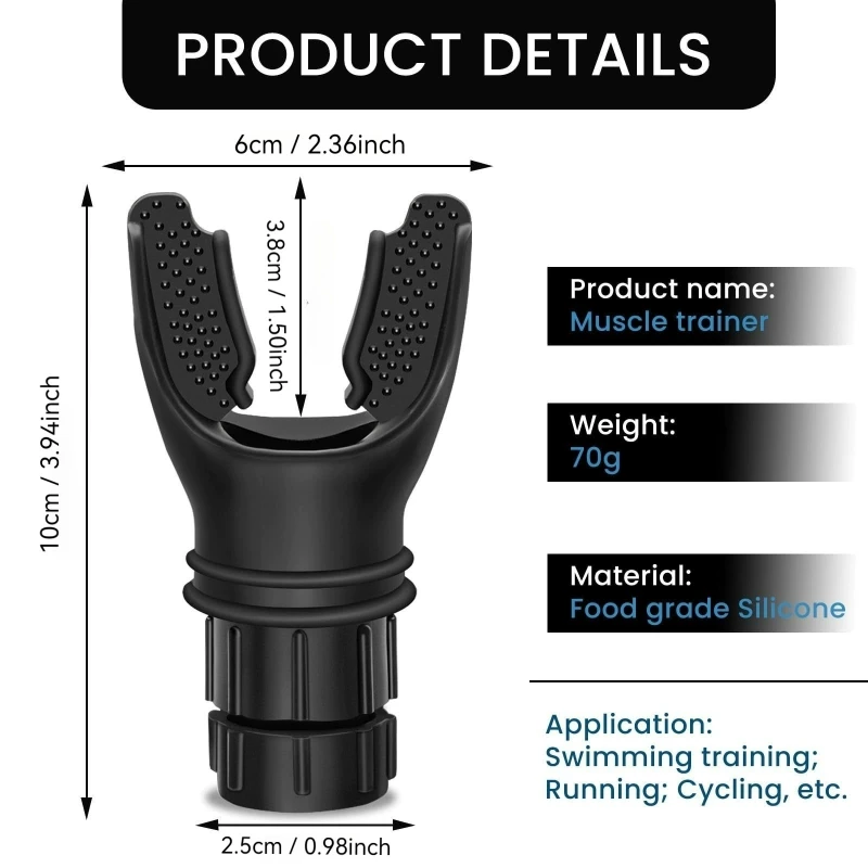 New Breathing Trainer Lung Flexer Durable Fitness Exerciser Increases Lung Capacity Breath Adjustable Levels Respiratory