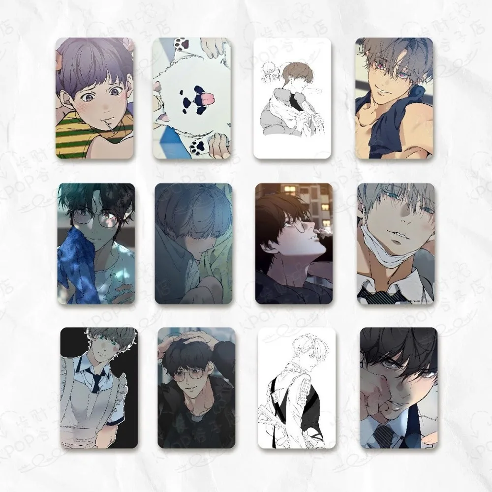

12 Pcs Korean Manhwa Love in the Cloud Lomo Card Mini Postcard HD Photo Cards Fans Collection Gift