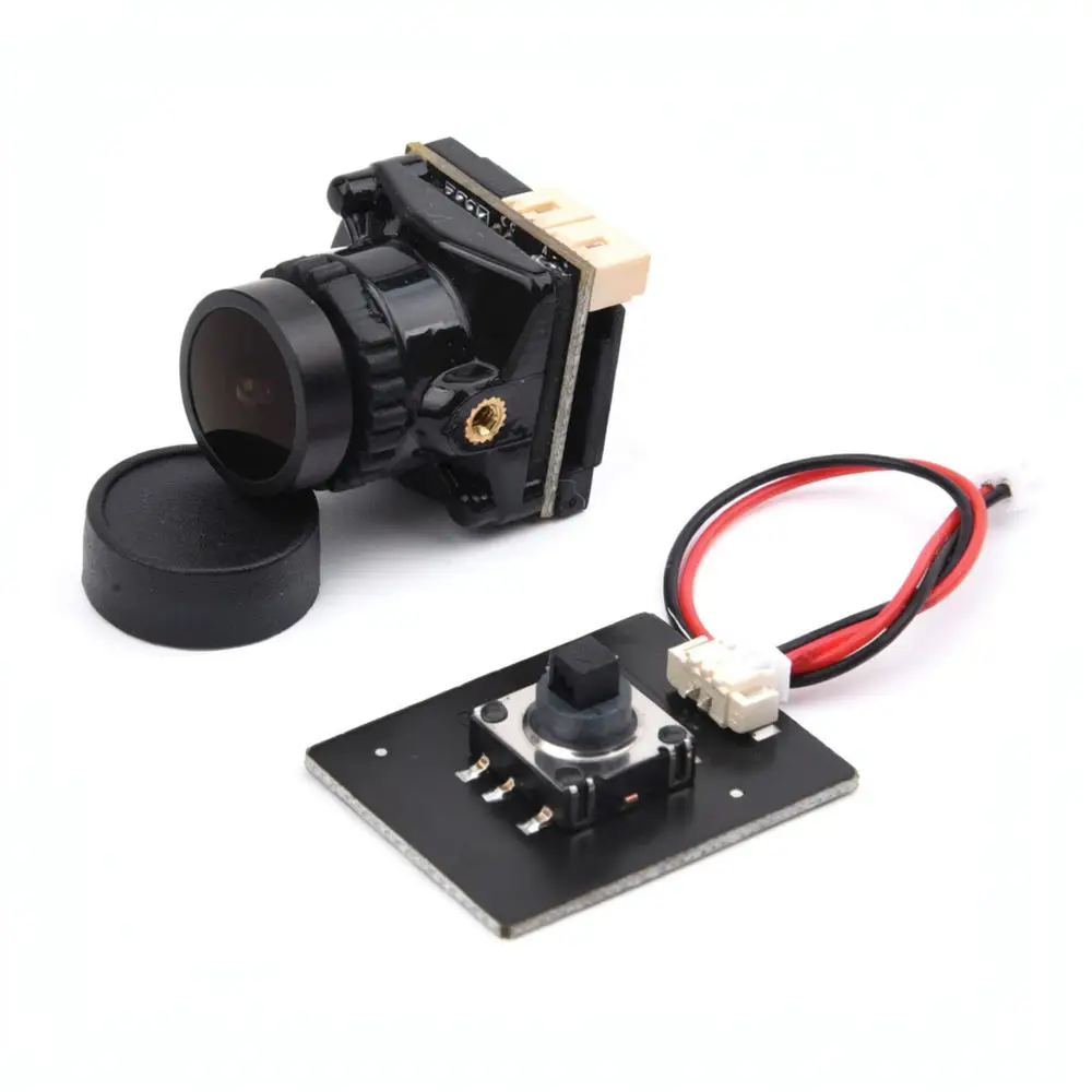 1800TVL FPV Camera For Racing Drone 19mm Size Built In OSD Adjustable Parameters Wide Voltage Input Aerial Video Equipment