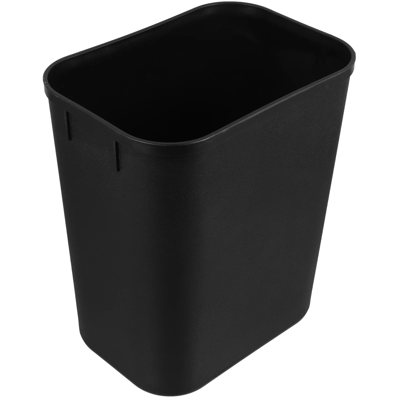 

Trash Bin Outdoor Black Can Garbage with Lid Large Capacity Office Car Trashcan