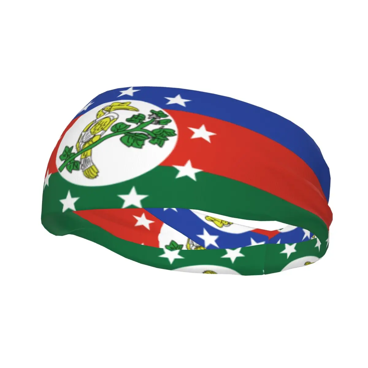 

Sports Headband Portable Hair Band Flag Of Chin State Hair Wrap Brace Running Exercising Sweatband