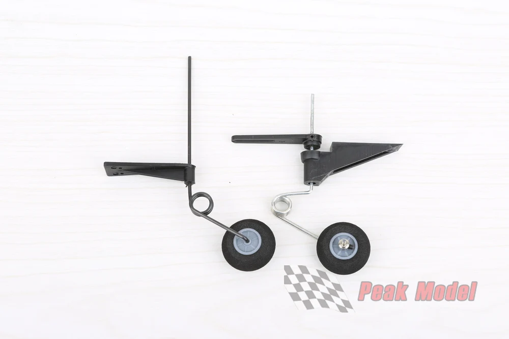 Ensemble arrière de train d'atterrissage de roue arrière pour avion RC en bois Balsa, Compatible avec moteur à essence, essence, huile, classe 25-60/60 – 120